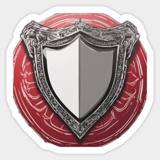 Shield Ruby Red Shadow Silhouette Anime Style Collection No. 280 Sticker